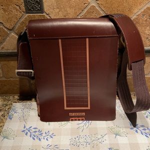 H492/BOSI Brown Suede/Leather Messenger Bag